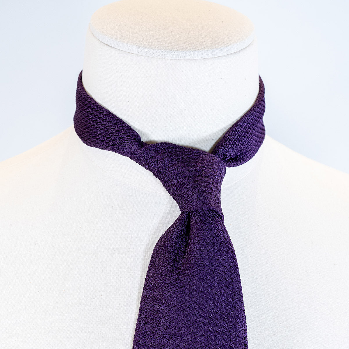 3-Fold Garza Grossa Krawatte Seide - violett